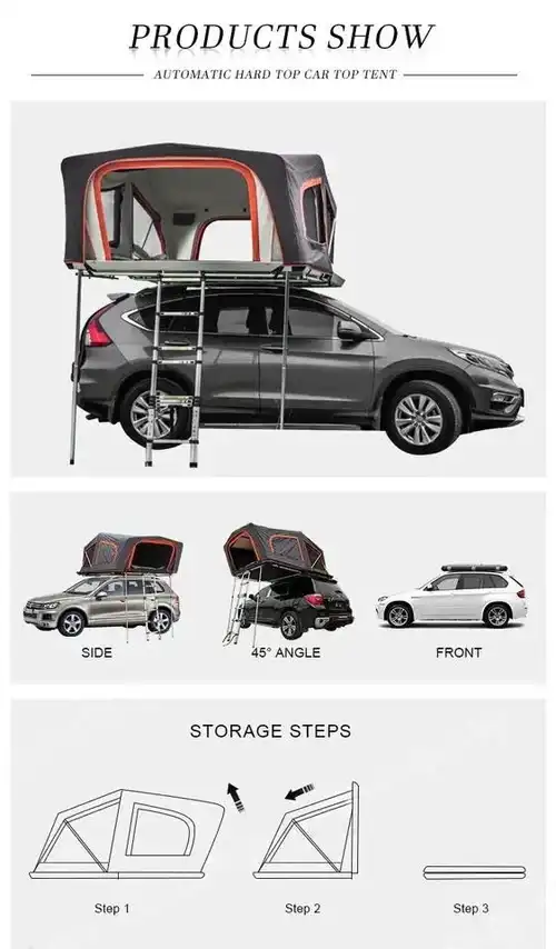 Everlead Bandit Aluminum Rooftop Tent Main 36 | SUVTent