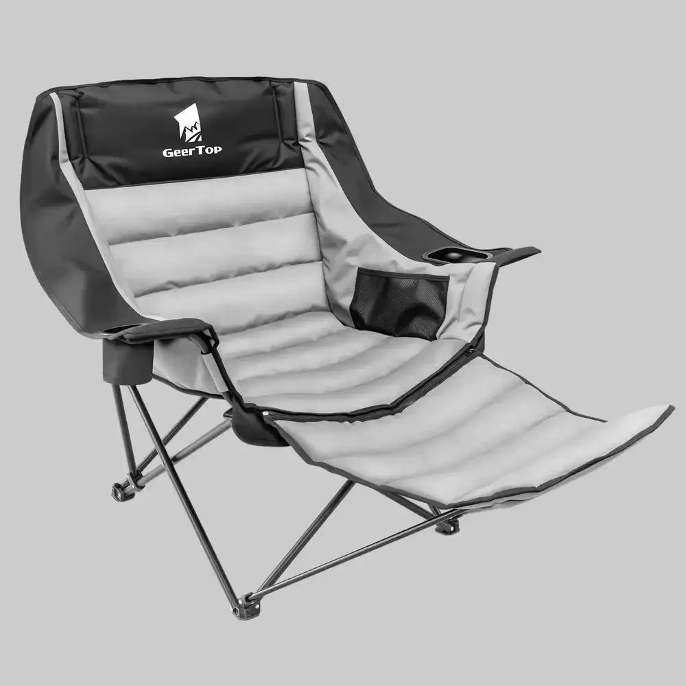 Product hero view - Padded Camping Chair with Leg Rest