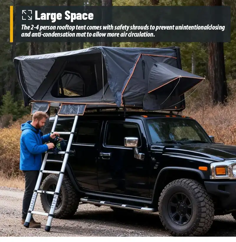 Everlead Cosmix Rooftop Tent Front 03 | SUVTent