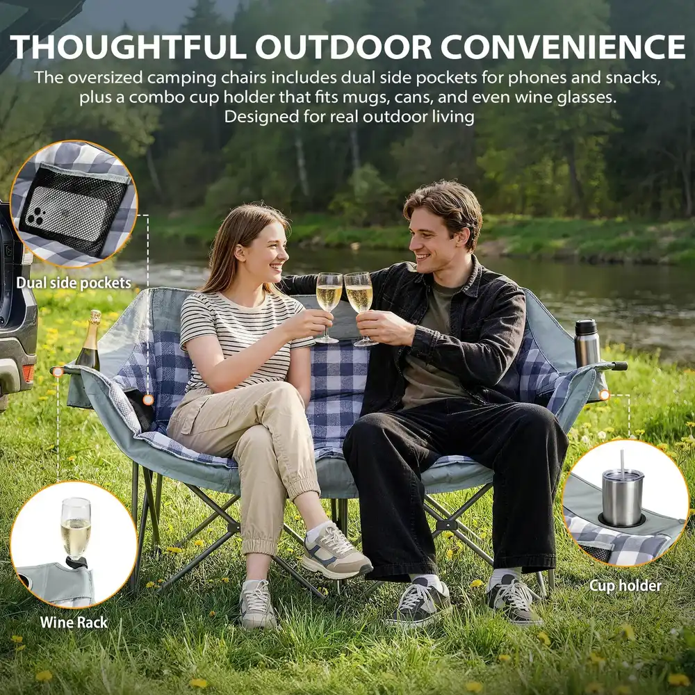 Retail-ready exterior - Dual Seat Camping Chair
