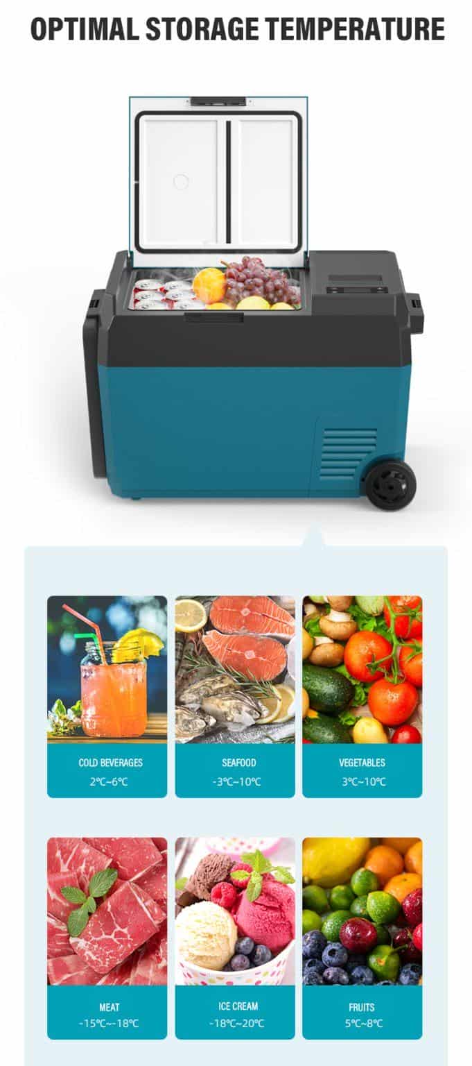 Rear access view - Camping Camping Camping Camping Refrigerator with Ice Maker