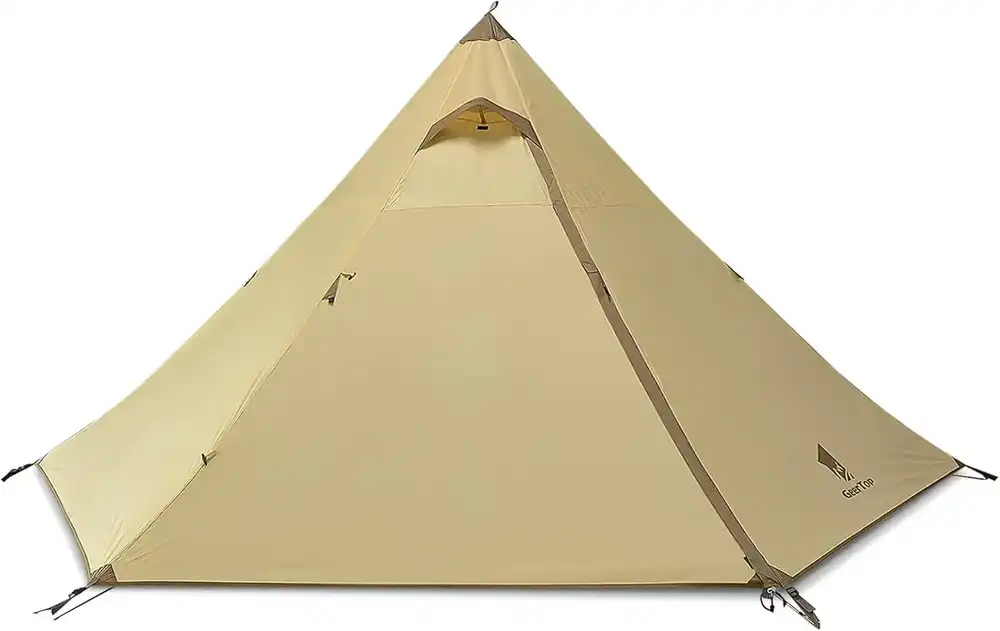 Rear access view - 4 Person One Pole Tent
