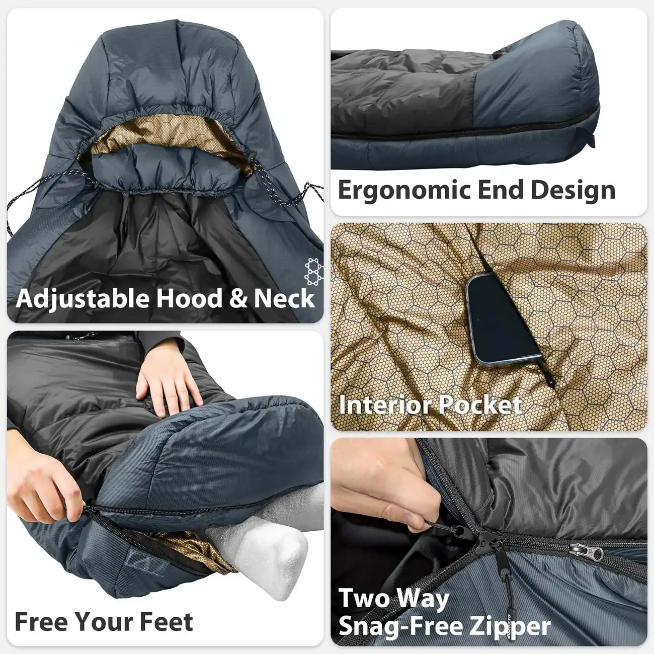 Hardware details - Eco Sleeping Bag
