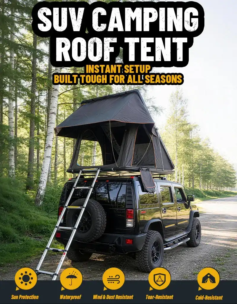 Everlead Hawk Aluminum Rooftop Tent Hero 01 | SUVTent