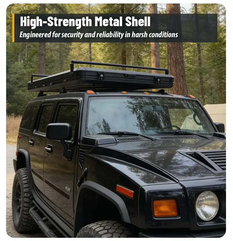 Shell and roofline - Mid Size Box Rooftop Tent