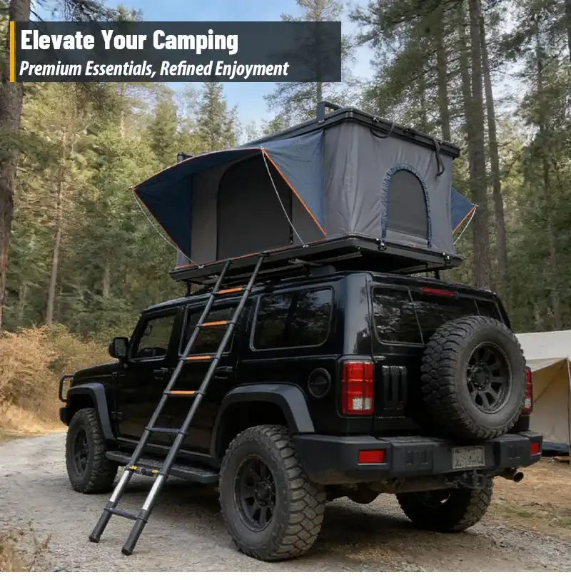 Hardware details - Mid Size Box Rooftop Tent