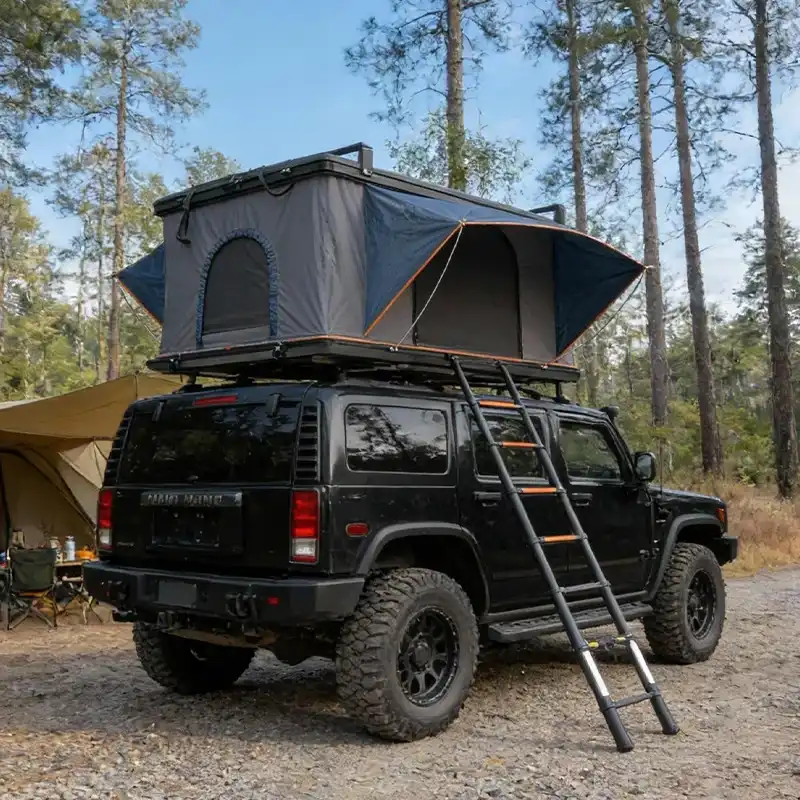Vehicle fit view - Mid Size Box Rooftop Tent