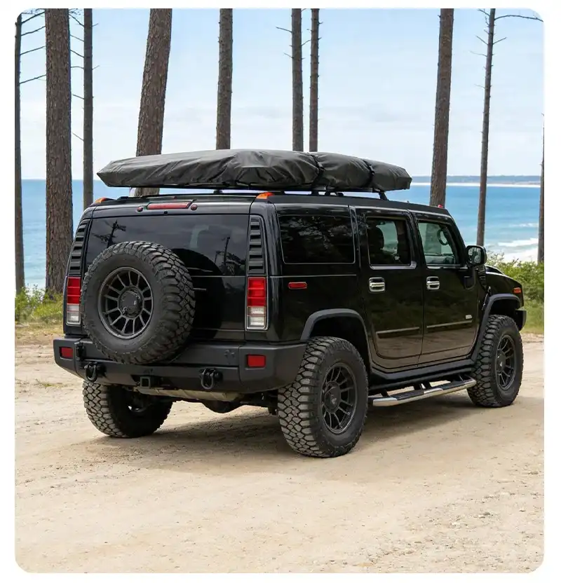 Vehicle fit view - Private Label Hard Shell Rooftop Tent