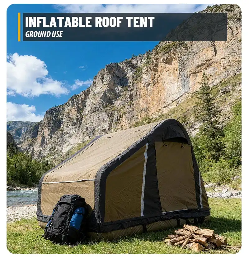 Everlead Nomad Inflatable Rooftop Tent Front 08 | SUVTent