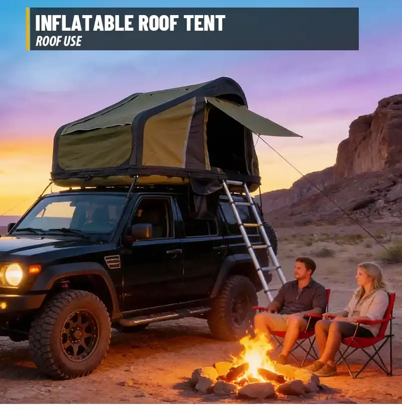 Everlead Nomad Inflatable Rooftop Tent Side 07 | SUVTent