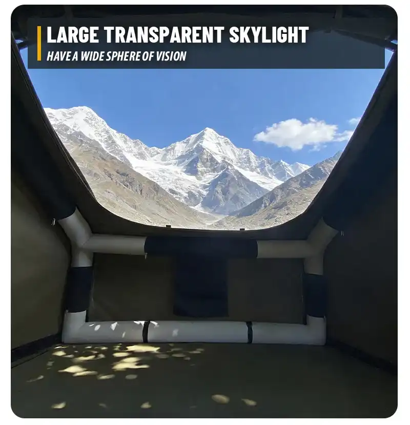 Product display - Soft Base Inflatable Rooftop Tent