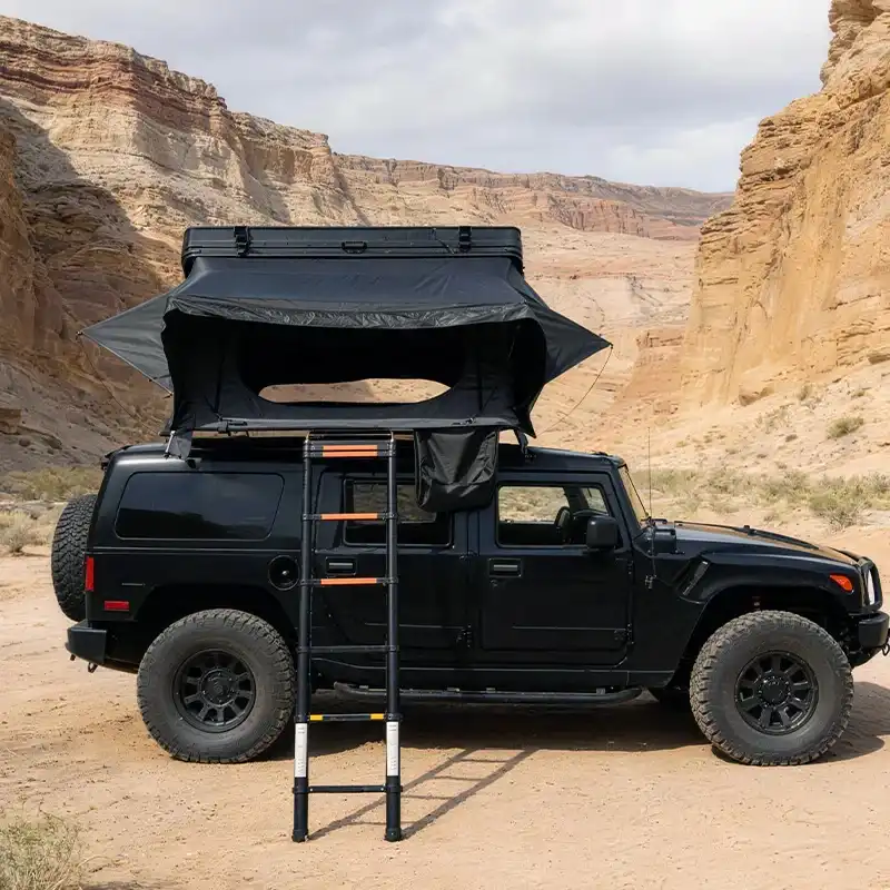 Vehicle fit view - Mid Range Hard Shell Rooftop Tent