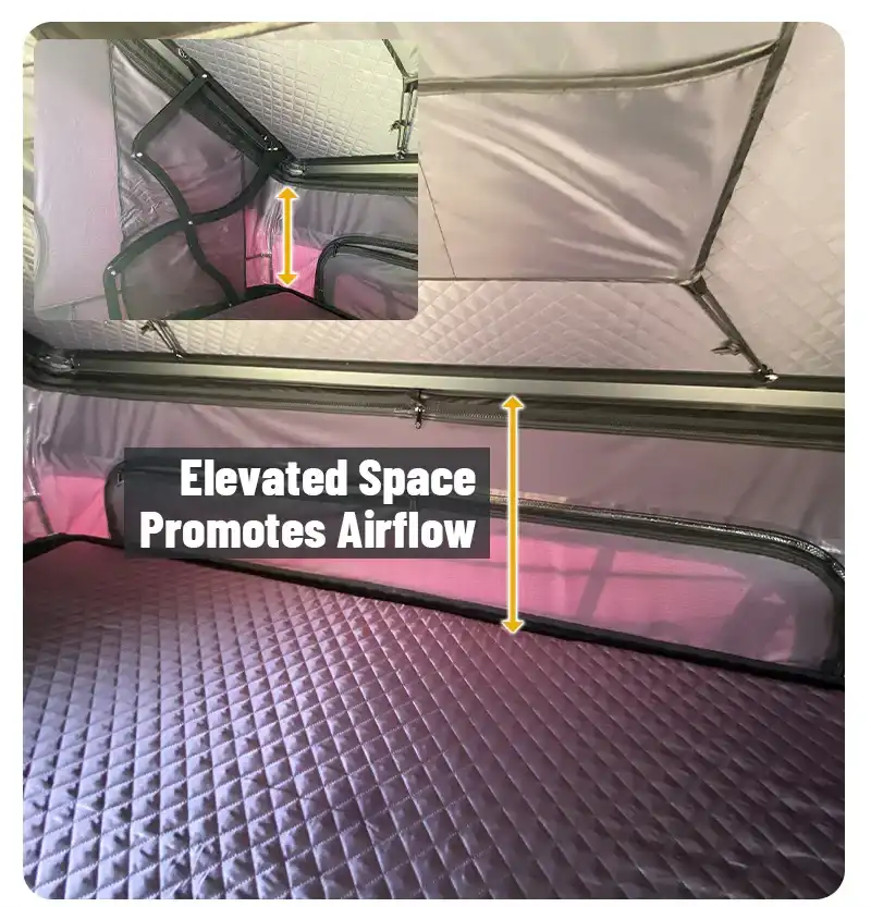 Product display - Aluminum Side Open Rooftop Tent