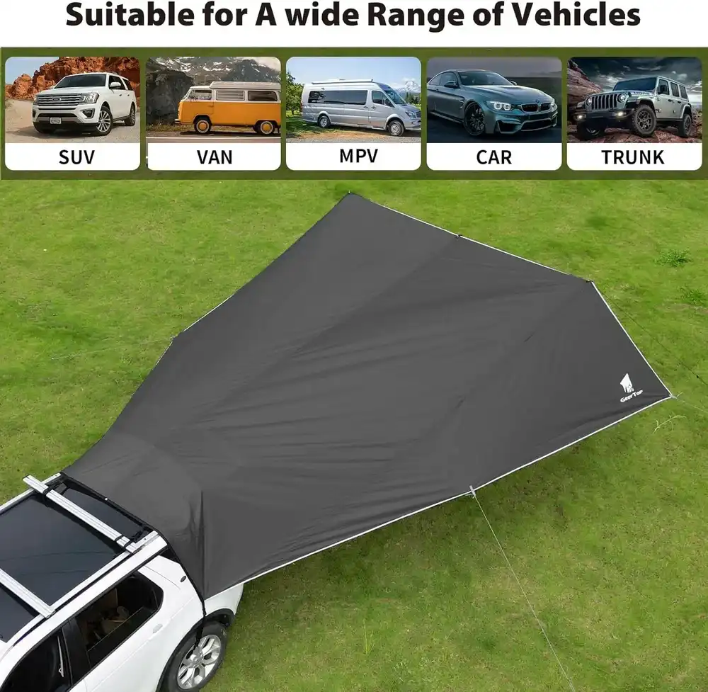 Rear access view - Car Tailgate Tarp