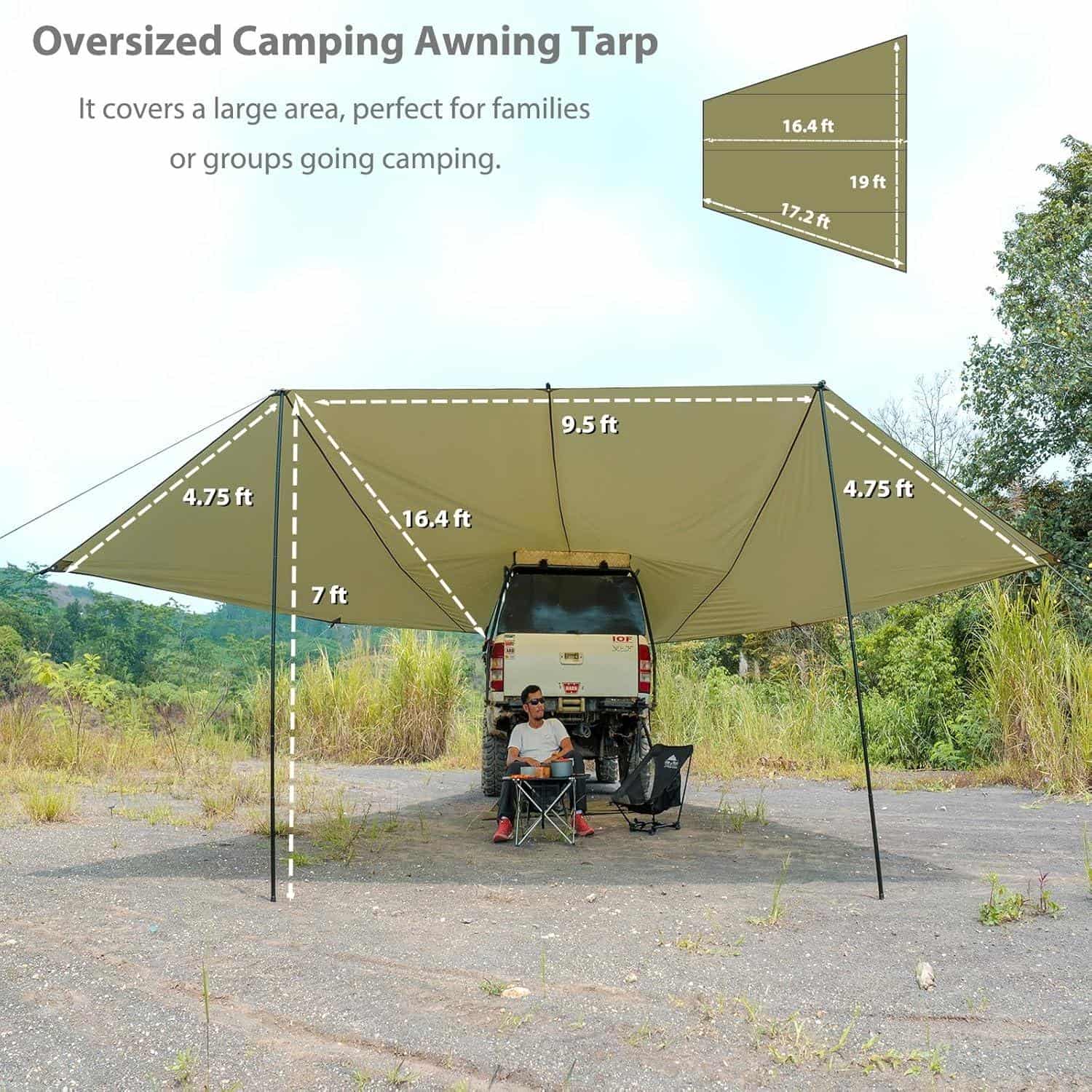 Retail-ready exterior - Car Tailgate Tarp