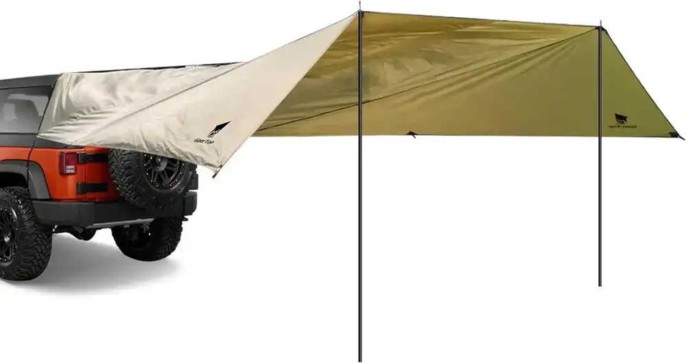Side profile - Car Tailgate Tarp