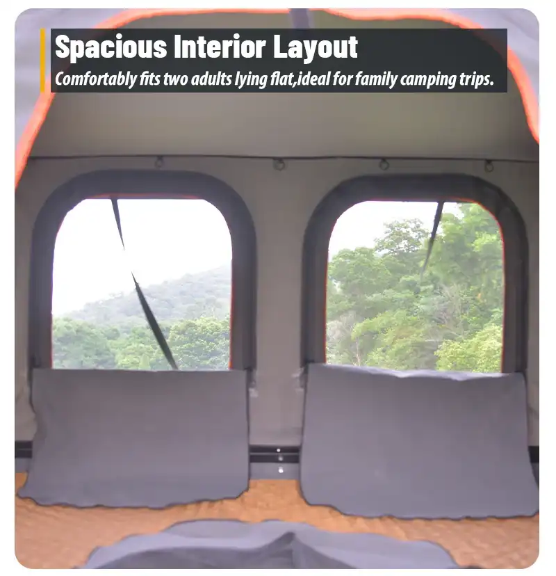 Shell and roofline - Low Profile Hard Shell Rooftop Tent