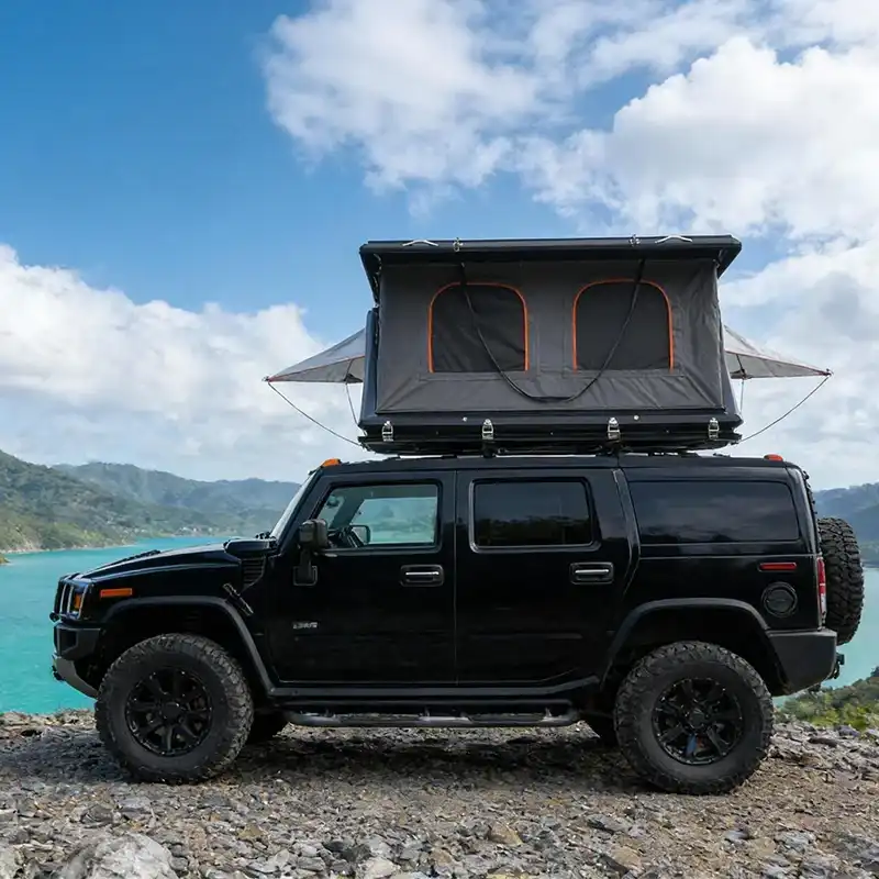 Hardware details - Low Profile Hard Shell Rooftop Tent
