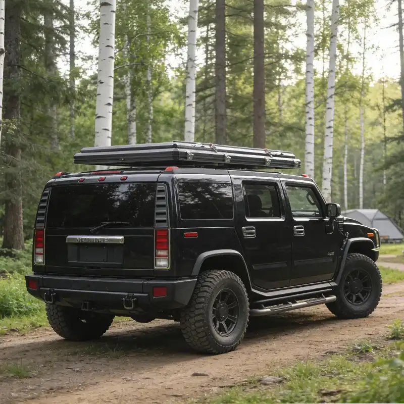 Vehicle fit view - Low Profile Hard Shell Rooftop Tent