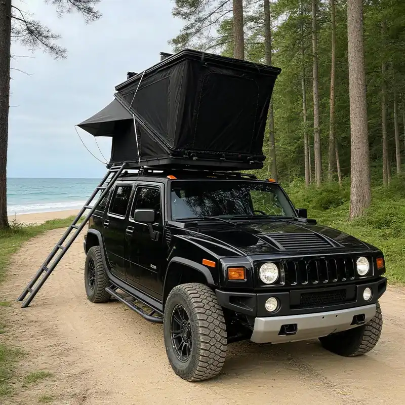 Hardware details - Triangle Hard Shell Rooftop Tent