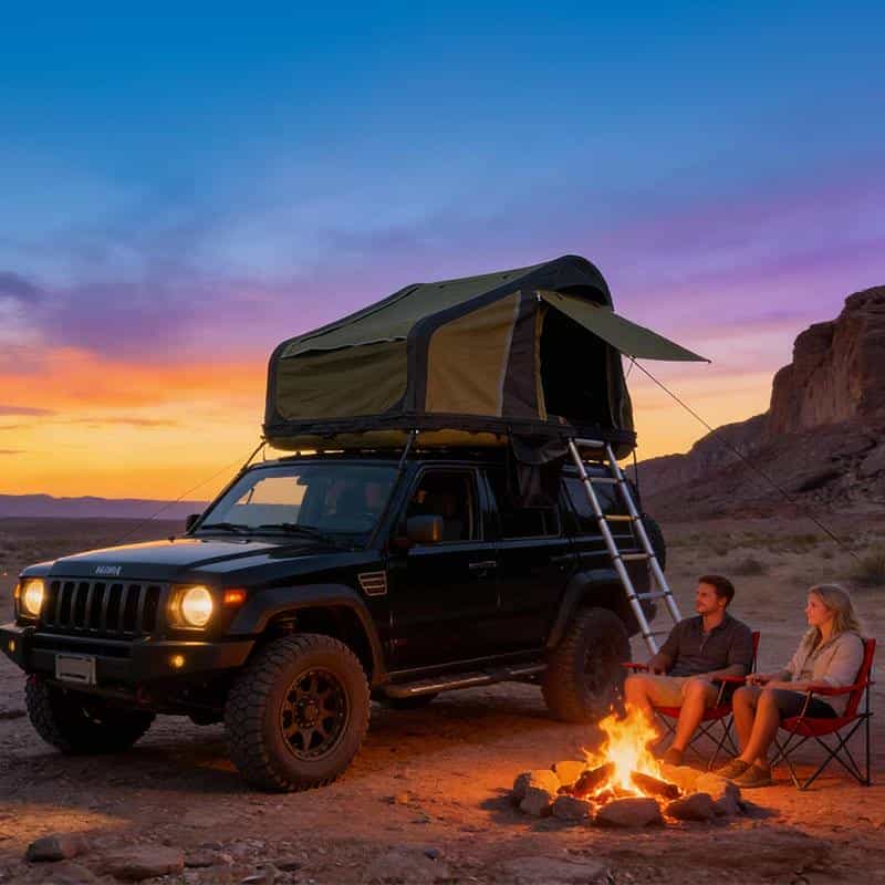 Inflatable Roof Top Tent Ultralight 35KG Air Rooftop Tent Roof Ground Use 1 | SUVTent