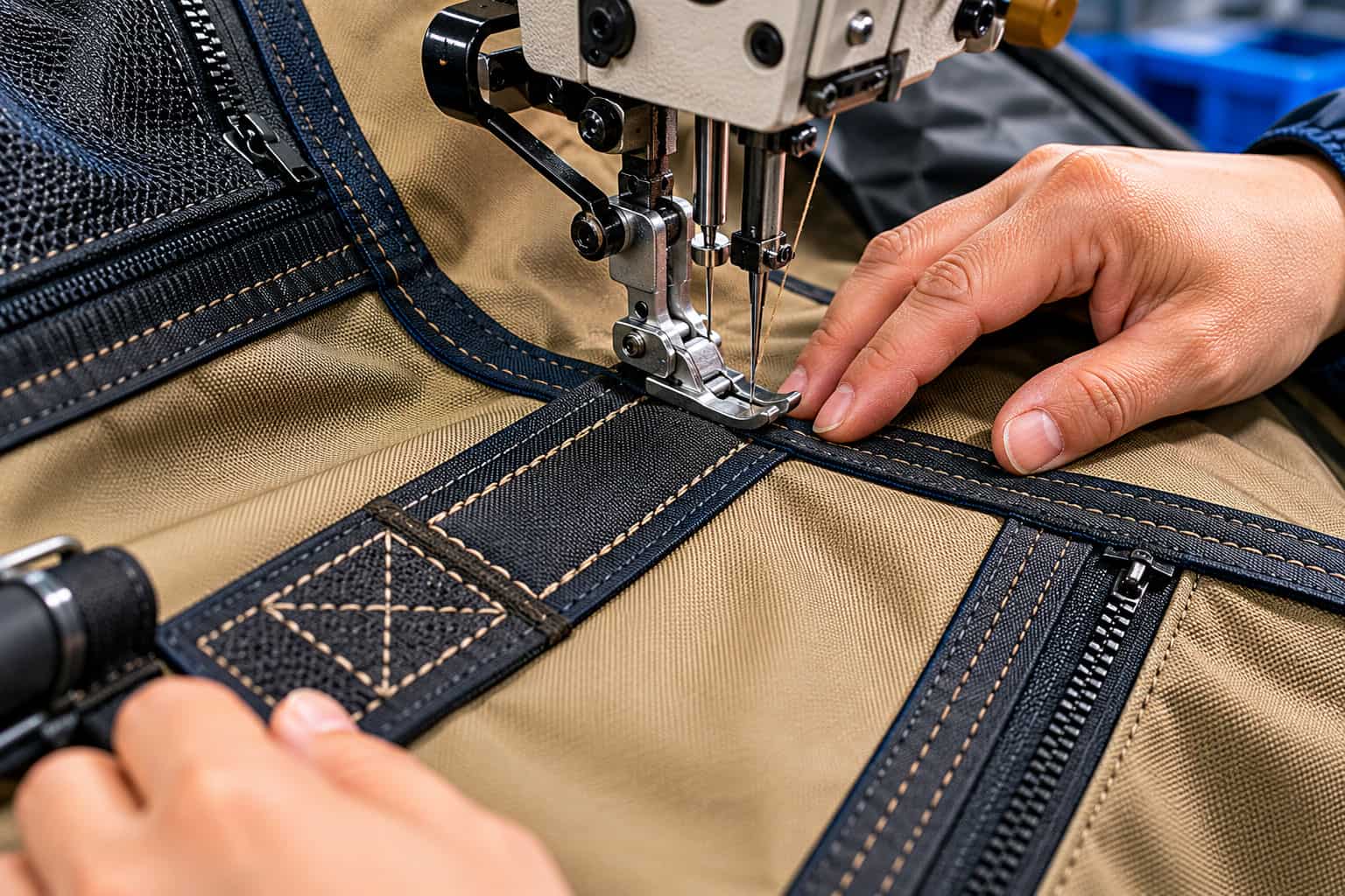 Fabric cutting process for rooftop tent manufacturing